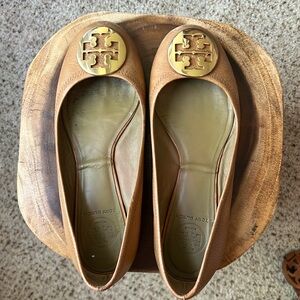 Tan Tory Burch Flats